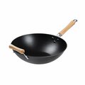 Joyce Chen Professional Series Cast Iron Wok with Maple Handles, 14-In. J23-0001